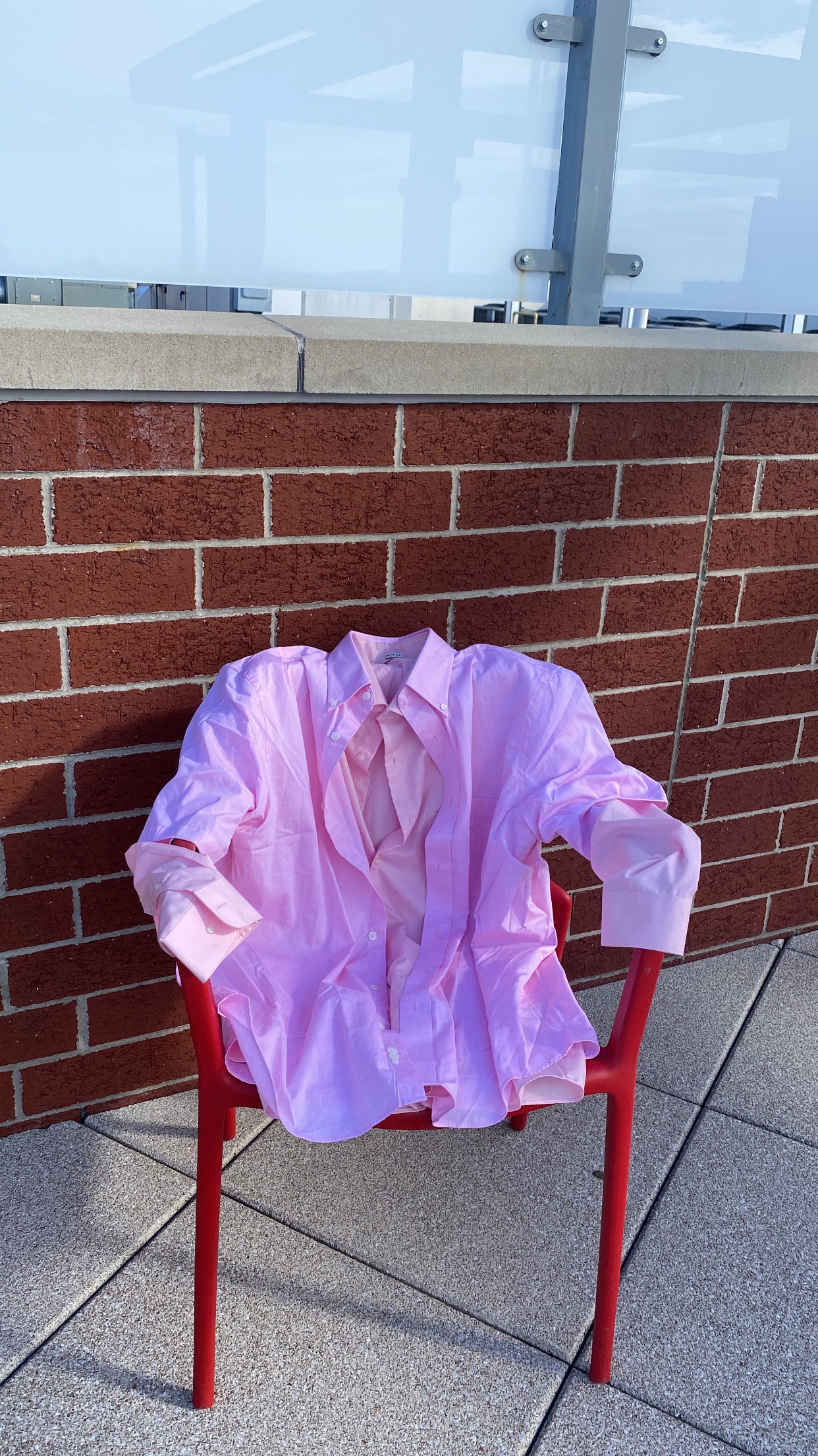 The Baby Double Pink Button-Down